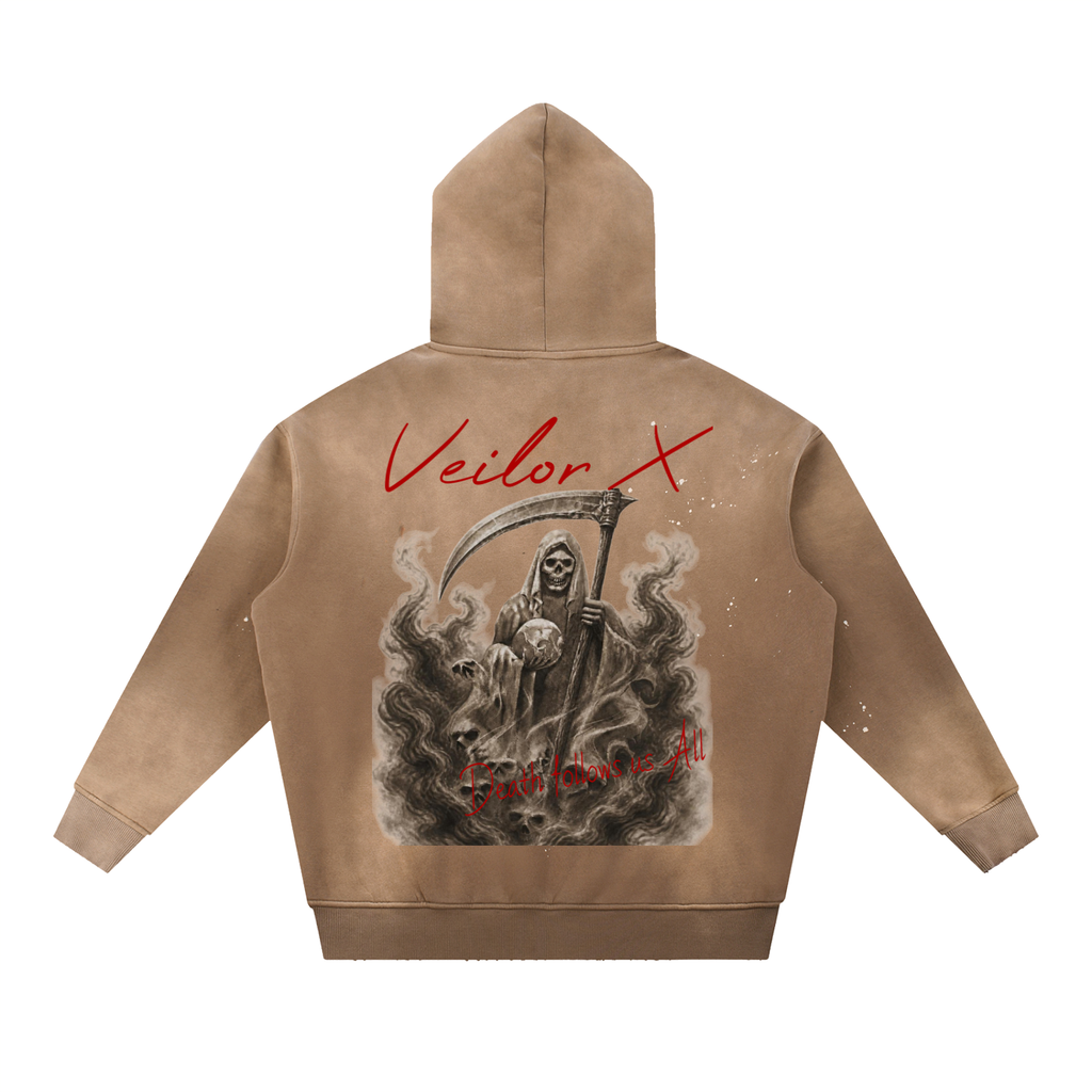 Brown Vintage VeilorX Hoodie