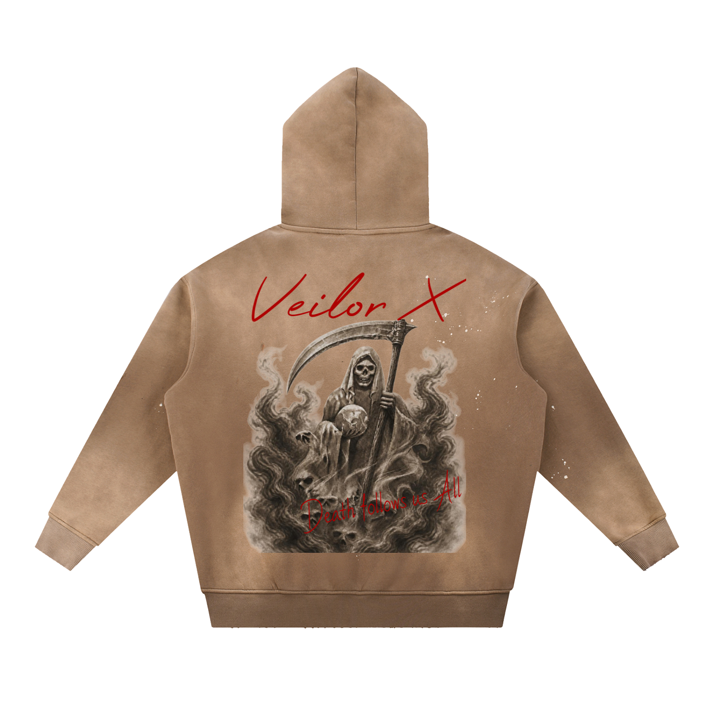 Brown Vintage VeilorX Hoodie